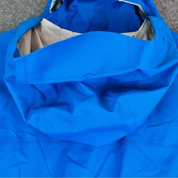 REI Co-op Peak 2.5L Rain Jacket Mens S Blue Hooded Lightweight Waterproof Shell - Picture 14 of 15